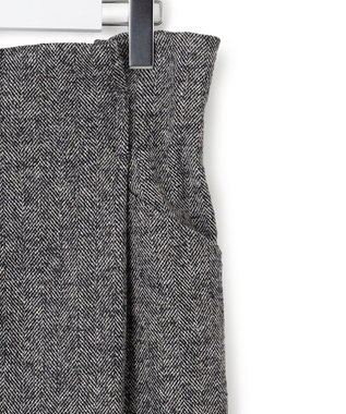 23区 S ヘリンボーンループツイード Iライン スカート ブラック系