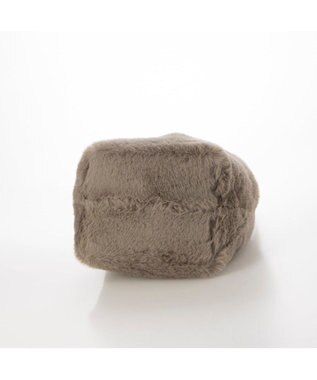 UNBILLION カシュカシュ cachecache / フリルハンドルエコファー巾着バッグ オーク