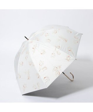 UNBILLION cache nez / チューリッププリントバルーンショートパラソル ホワイト
