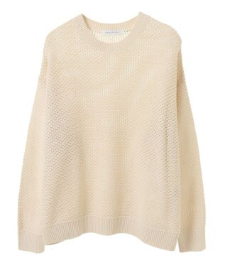 AMERICAN HOLIC 透かし編みニットプルオーバー Ivory