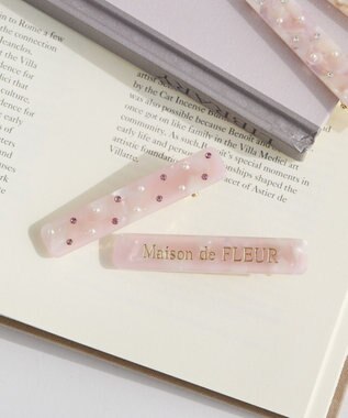 Maison de FLEUR 2セットアセチロゴクリップ Pink