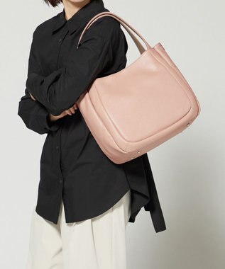 Y'SACCS シュリンクレザートート Mサイズ ピンク