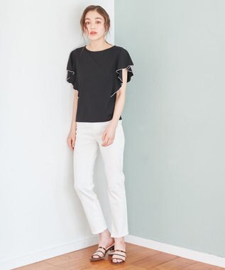 接触冷感 クールビューティーフリル Tシャツ Feroux ファッション通販 公式通販 オンワード クローゼット