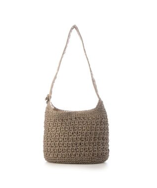 UNBILLION カシュカシュ cachecache / ドロストギャザーハンドル柄編2wayトート ダークグレー