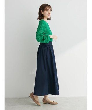 Green Parks Ａラインフレアスカート Dark Navy
