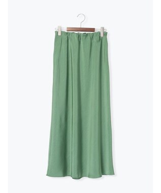 Te chichi バイアスサテンスカート グリーン