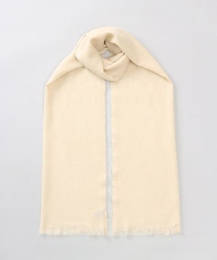 AURORA 【 LANVIN COLLECTION（ランバン コレクション） 】エアリーカシミヤ中厚無地ストール ベージュ