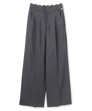 TOCCA 【百田夏菜子さん着用】【消臭】BABY SCALLOP PANTS パンツ ネイビー系