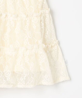 組曲 KIDS 【80-100㎝】スノウレースレイヤードトップス オフホワイト