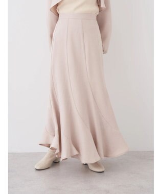 earth music&ecology エアリーエスカルゴスカート Light Beige