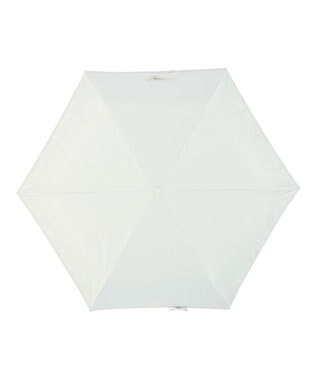 MOONBAT estaa 晴雨兼用 折りたたみ傘 ボーダーテープリボン 日傘 遮光 遮熱 UV ホワイト