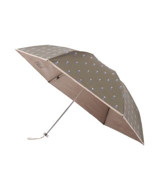 MOONBAT POLO RALPH LAUREN（ポロラルフローレン） 遮光 晴雨兼用 折りたたみ日傘 裏カラー PORO BEAR ポロベア カーキ＆ベアＰｔ×ベージュ