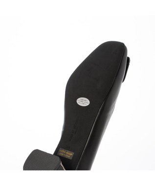 MODE ET JACOMO <MODE ET JACOMO>メタリックアクセント スクエアパンプス ブラック