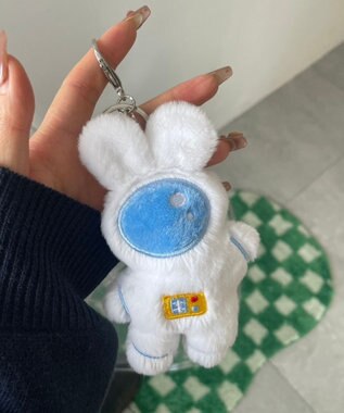 WEGO スペースラビットぬいぐるみキーホルダー ホワイト