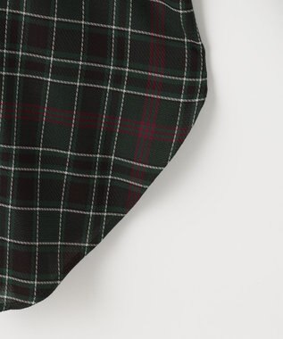 組曲 シアーツイルチェック ハイネックブラウス グリーン系9