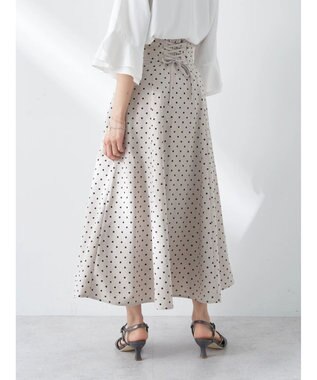 earth music&ecology バックレースアップスカート Dot