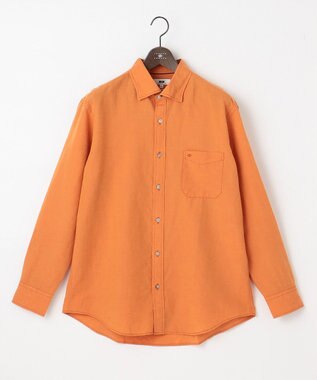 JOSEPH ABBOUD 【キングサイズ・オーガニックコットン】リヨセルリネン シャツ オレンジ系
