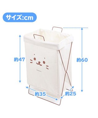 Mother garden しろたん ランドリーバスケット 白～オフホワイト