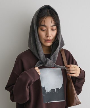 CRAFT STANDARD BOUTIQUE 12GGフルニードルニットスカーフ Gray