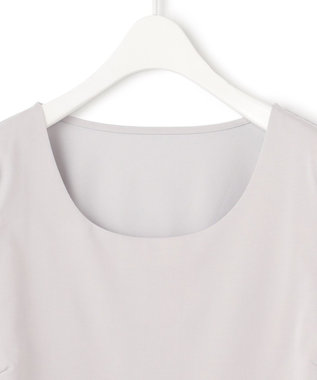 ICB L 【洗える】 スーペリアジャージー Uネックプルオーバー ライトグレー系