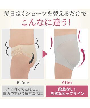 BRADELIS New York 【Yukine inc. 】ゆきねえ365綿混モアらくすっぽりショーツ24 ブラデリス 補正下着 シアーグレージュ