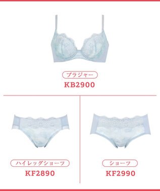 Wing ブラジャー これ1枚できれいシルエット 脇高設計 脇から背中すっきり 【スタイルアップブラ】 ブラ KB2900 ウイング／ワコール ブルー