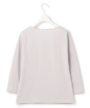 ICB L 【洗える】 スーペリアジャージー Uネックプルオーバー ライトグレー系