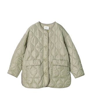 earth music&ecology キルティングハーフブルゾン Khaki