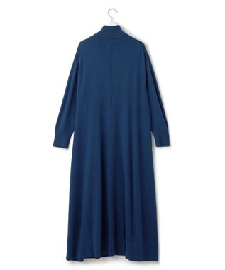 J.PRESS YORK STREET 【WOMEN】ANTI PILLING WOOL Aラインワンピース ブルー系