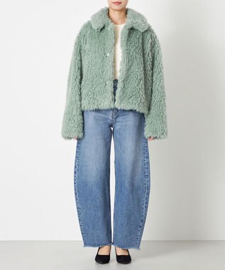 NAVE 【Nave】ニードルボア クロップド ジャケット ミント系