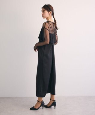 Green Parks ・Ｒａｉｌｍｅ　ＳＥＴ３点　チュールビスチェキャミワン Black