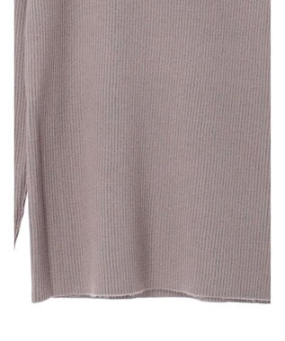 earth music&ecology レースドッキングリブニット Mocha