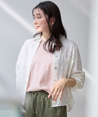 ANY 【手洗い可能】ヨーロピアンリネンシャツブラウス オフ