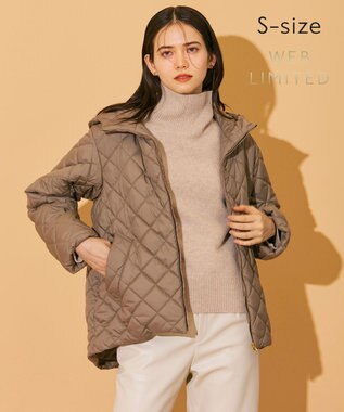 BEIGE， 【WEB限定・S-size】EIGER / キルトパーカー Mocha