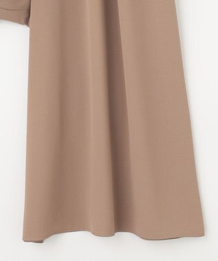 ANY SIS 【洗える】トロミワイドタック パンツ ライトモカ