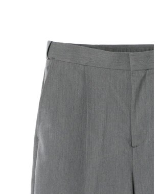 Green Parks きれいシルエットパンツII（ワイドストレート） Gray Mixture