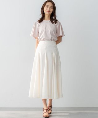 組曲 S 【WEB限定】スムースシルケット カットソー ピンクベージュ系