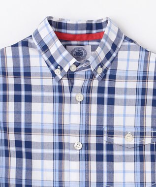 J.PRESS KIDS 【110-130cm】ロゴプリント チェックシャツ ネイビー系4