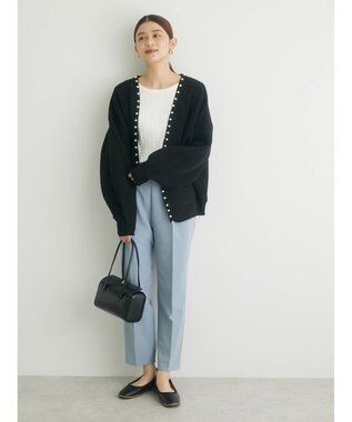 Green Parks きれいシルエットパンツ Sax