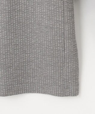 JOSEPH ABBOUD 【オーガニックコットン/サスティナブル】 JOE COTTON サッカーポロシャツ ライトグレー系