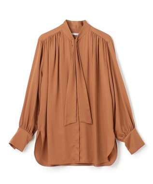 BEIGE， 【S-size】COLIGNY / ボウタイブラウス Camel