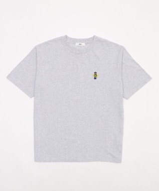 WEGO 【MLサイズ展開/綿100%】グラフィックワンポイントT（SS） アッシュグレー