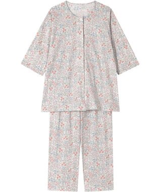 Wing パジャマ 綿100%(本体) 天竺素材 7分袖 長袖 8分丈 レディース EP8044 ウイング／ワコール ピンク