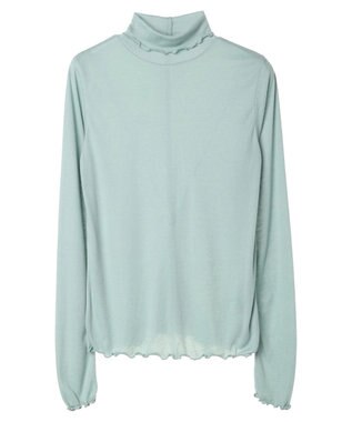 earth music&ecology シアータートルネックプルオーバー Mint