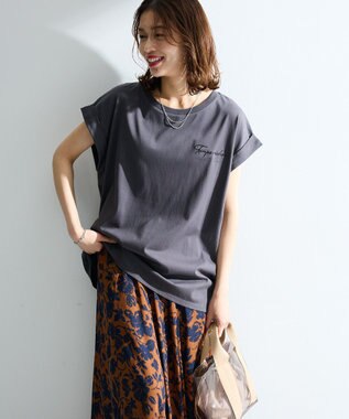 Green Parks 汗染み防止フレンチロゴＴシャツ