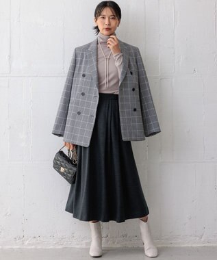 23区 S 【洗える】ガンクラブプレイドチェック ジャケット グレーチェック