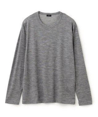 JOSEPH HOMME ウールジャージーウォッシャブル　クルーネック ライトグレー系