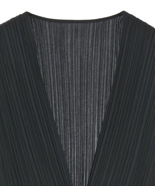 Green Parks ・ＥＬＥＮＣＡＲＥ　ＤＵＥ　プリーツノーカラージャケッ Black