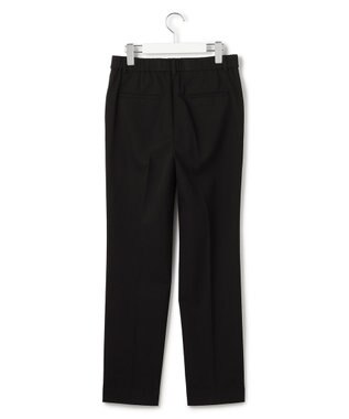 23区 【洗える】ウォームストレッチ テーパード パンツ ブラック系