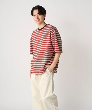 OP／FILA 【Kappa】ウェルネスクラブボーダーTシャツ オレンジ